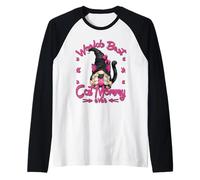 Cute Mothers Day GNOME Mama for Nana Worlds Best Cat Mommy Manche Raglan