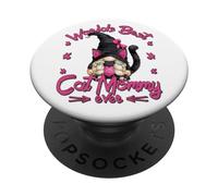Cute Mothers Day GNOME Mama for Nana Worlds Best Cat Mommy PopSockets PopGrip Adhésif