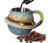 Cute Mugs - Coffee Cup | Astronaut Fun Mugs | Space-Embossed Planet Mug | Beverage Container Aesthetic Room Decoration for Kitchen Farmhouse Beverage Beer Wine Juice Work Cafe