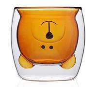 Cute Mugs Glass Double Wall Insulated Glasses Espresso Cup Tea Cup Milk Cup Bear Mugs Office Cup Birthday Gifts Drinking cup