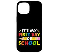 Cute My First Day of School - Retour à l'école Enseignants Enfants Coque pour iPhone 15