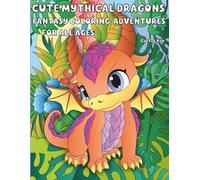 Cute Mythical Dragons|Fantasy Coloring Adventures For All Ages: Enchanted Forest painting journey with adorable magic creatures