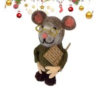 Cute Needle Felted mouses, Handmade Needle Felted mouses Christmas Halloween Decorations mouses, Felt Ornaments For Christmas Tree