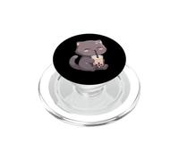 Cute Neko Cat Boba Tea Kawaii Anime Bubble Tea Chat PopSockets PopGrip pour MagSafe