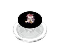 Cute Neko Unicorn Boba Tea Kawaii Anime Bubble Tea Licorne PopSockets PopGrip pour MagSafe