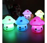Cute Night Light, 1pc Éclairage coloré Mini Champignon LED Night Lumière Maison Maison Staillon Lampe de Chevet Blanc
