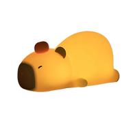 Cute Night Light, Capybara Silicone Toy, Sensory Desk Light Capybara Silicone Night Light, Cartoon Desk Lamp for Kids, Soft Sensory Sleeping Light, Animal Statue for Study Room and Nighttime Comfort
