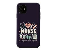 Cute Nurse Compassion Care Infirmière médicale récurrente Coque pour iPhone 11