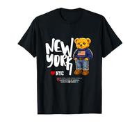 Cute NYC Teddy Bear- Cool USA New York Teddy Bear Cartoon T-Shirt