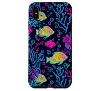 Cute Ocean Fish in Coral Reefs Summer Pattern Coque pour iPhone XS Max