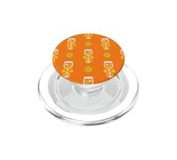 Cute Orange Spritz Cocktail Seamless Bow Pattern PopSockets PopGrip pour MagSafe