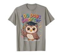 Cute Owl 100 Days Smarter School Happy Owl Kids Girls Boys T-Shirt