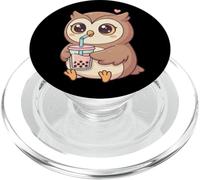 Cute Owl Bubble Tea Kawaii Anime Owls Lover Girls PopSockets PopGrip pour MagSafe