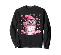 Cute Owl Love Graphic for Women and Valentine Animal Lovers Sweatshirt