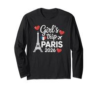 Cute Paris Girls Trip 2026 Vacation Diva Voyage Anniversaire Manche Longue