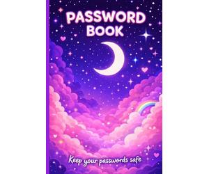 Cute Password Book for Teens: Internet Address & Password Organizer - Keep Your Logins, WiFi & Email Accounts Safe - Alphabetical Password Logbook - 120 Pages