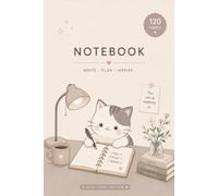 Cute Pastel Notebook: Daily Journal and Planner