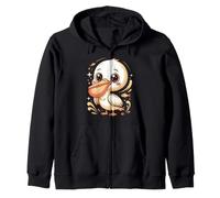 Cute Pelican Smile Sea Bird Birder Beach Sweat à Capuche