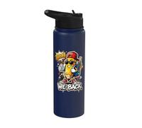 Cute Pencil Back to School Bruh We Back Stainless Steel Insulated Water Bottle