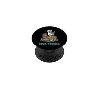 Cute Penguin Book Waddler Reading Books PopSockets PopGrip Adhésif