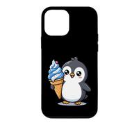 Cute Penguin Holding Ice Cream Cone Cartoon Coque pour iPhone 12 Mini