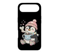 Cute Penguin Hot Cocoa Winter Beanie Scarf Socks Coque pour iPhone Air
