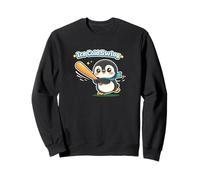 Cute Penguin Ice Cold Swing Batter de Baseball Sweatshirt