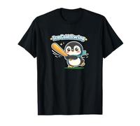 Cute Penguin Ice Cold Swing Batter de Baseball T-Shirt