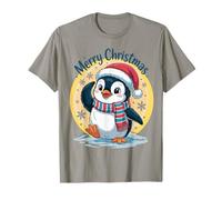 Cute Penguin Merry Christmas Winter Holiday Snowflake T-Shirt