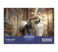 Cute Pet Dog 1000 Pièces Puzzle en Papier Écologique Coffret De Puzzles Handsome Dog Extrêmement Difficile Jouet d'anniversaire Puzzles pour La Décoration Intérieure 38x26cm/1000pcs