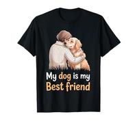 Cute Pet My Dog is My Best Friend Quote Art Pet Lover T-Shirt