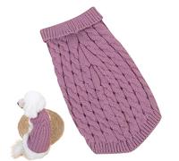 Cute Pet Puppy Cat Dog Pull tricoté à col roulé pour chien | Pull doux et confortable, élastique chaud pour animaux de compagnie, doux et respirant pour l'hiver.