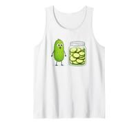 Cute Pickle and Pickle Jar Visual Joke Débardeur