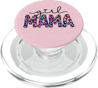 Cute Pink Leopard Mom Design for Women and Proud Girl Mama PopSockets PopGrip pour MagSafe