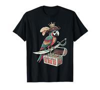 Cute Pirate Prince Parrot Sailor Argh Spooky Ocean Party T-Shirt