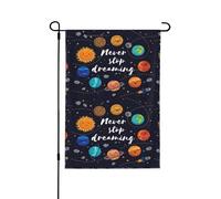 Cute Planet Drapeaux de jardin double face, décoration saisonnière pour décoration de porche de cour