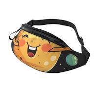 Cute Planet Sac banane personnalisé, léger et polyvalent pour les aventures quotidiennes et en plein air, Noir , Taille unique, Sac à dos décontracté