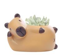 Cute Plant Pots, Resin Capybara Figurine Plant Pots, Animal Flower Pots, Desk Decor Planter, Capybara Sculpture Pots, Novelty Plant Pots, Resin Planter Decor, Small Animal, Tabletop Plant Pot