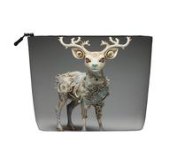 Cute Plum Deer Trousse de toilette et cosmétique pour femme - Unisexe - Sac de rangement pour soins personnels - Noir - Taille unique