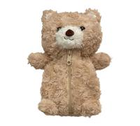 Cute Plush Bear Pencil Pouch - Large Capacity Cosmetic & Pen Organizer | Soft plush bear pencil pouch offers large capacity storage for school pens, makeup brushes, and travel accessories.