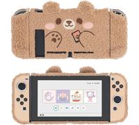 Cute Plush Case Compatible with Switch and Joy Con-Shock Absorption and Anti-Scratch-Teddy Bear