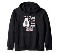 Cute Polar Bear Just a Girl Who Loves Polar Bears Sweat à Capuche
