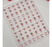 Cute Pony Nail Art Autocollant Bonne chance Cheval Decal Nouvel An Manucure Décoration