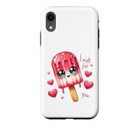 Cute Popsicle I Melt for You Saint-Valentin Love Coque pour iPhone XR