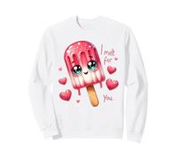 Cute Popsicle I Melt for You Saint-Valentin Love Sweatshirt