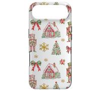 Cute Preppy Christmas Bows Trees and Nutcracker Pattern Coque pour iPhone Air