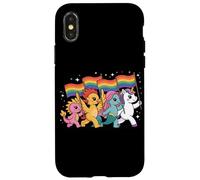 Cute Pride Parade Creature Squad - LGBTQ Fantasy Art Coque pour iPhone X/XS