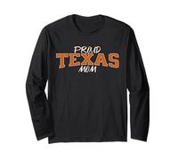 Cute Proud Texas Mom. Fan of Texas and Down South Sports Manche Longue