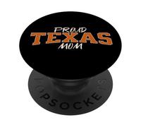 Cute Proud Texas Mom. Fan of Texas and Down South Sports PopSockets PopGrip Adhésif