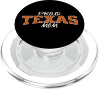Cute Proud Texas Mom. Fan of Texas and Down South Sports PopSockets PopGrip pour MagSafe